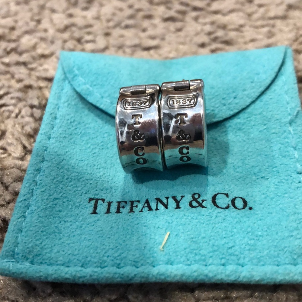 Tiffany & Co 1837 hoop earrings